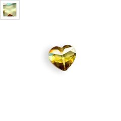 Zircon Μοτίφ Καρδιά 12x12mm - Πράσινο Διαφανές ΚΩΔ:72070001.006-NG