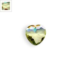 Zircon Μοτίφ Καρδιά 16x16mm - Πράσινο Διαφανές ΚΩΔ:72070002.006-NG