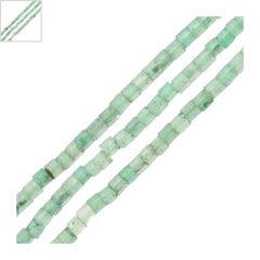 Ημιπολύτιμη Πέτρα Αβεντουρίνης Σωληνάκι 2mm (150τμχ) (Ø0.4mm) - Πράσινο Ανοιχτό ΚΩΔ:72000305.008-NG