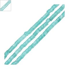 Ημιπολύτιμη Πέτρα Αμαζονίτης Σωληνάκι 2mm (150τμχ) (Ø0.4mm) - Γαλάζιο ΚΩΔ:72000305.009-NG