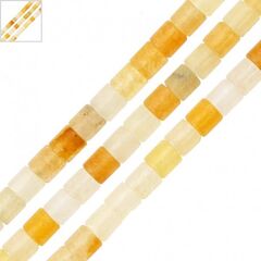 Ημιπολύτιμη Πέτρα Νεφρίτης Σωληνάκι 4mm (90τμχ) (Ø1mm) - Κίτρινο Ανοιχτό/ Άσπρο Διαφανές/ Πορτοκαλί Ανοιχτό ΚΩΔ:72000306.002-NG