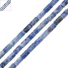 Ημιπολύτιμη Πέτρα Σοδαλίτης Σωληνάκι 3x6mm (~63τμχ) (Ø1mm) - Μπλε/ Άσπρο/ Μαύρο ΚΩΔ:72000307.006-NG