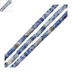 Ημιπολύτιμη Πέτρα Σοδαλίτης Σωληνάκι 4x13mm (30τμχ) (Ø1mm) - Μπλε/ Άσπρο/ Μαύρο ΚΩΔ:72000309.004-NG
