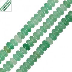 Αβεντουρίνης Ροδέλα 4/2mm (Ø0.5mm) (~180τμχ) - Πράσινο Ανοιχτό ΚΩΔ:72000323.001-NG