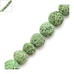Λάβα Χάντρα Στρογγυλή Πράσινο (~10mm) (Ø~0.8mm) - Πράσινο ΚΩΔ:72212033.010-NG