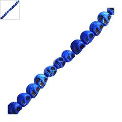 Χαολίτης Νεκροκεφαλή 3D 9.5x12mm (~34τμχ) - Μπλε Σκούρο ΚΩΔ:72239017.032-NG