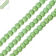 Ημιπολύτιμη Πέτρα Χαολίτης Χάντρα 3mm (Ø0.5mm) (~140τμχ) - Πράσινο ΚΩΔ:72239026.003-NG