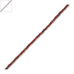 Ημιπολύτιμη Πέτρα Αχάτης Χάντρα Μπίλια Στρογγυλή 2mm (~200τμχ/κορδόνι) - Κόκκινο Multi ΚΩΔ:72250000.002-NG