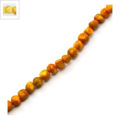 Ημιπολύτιμη Πέτρα Αχάτης Χάντρα Ακανόνιστη 8mm (~51τμχ) - Κίτρινο/Multi ΚΩΔ:72302148.001-NG
