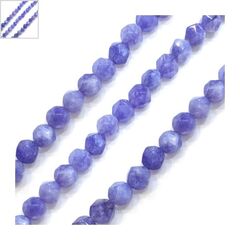 Ημιπολύτιμη Πέτρα Νεφρίτης Χάντρα Διαμαντοκοπή 8mm (~47τμχ) - Μωβ ΚΩΔ:72332009.004-NG