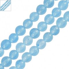Ημιπολύτιμη Πέτρα Νεφρίτης Χάντρα Στρογγυλή 6mm (~61τμχ) - Γαλάζιο ΚΩΔ:72332014.019-NG