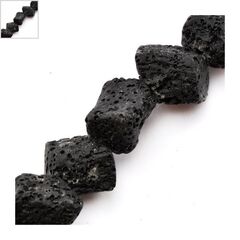 Λάβα Άμμου Χάντρα Ακανόνιστη 17x15mm - Μαύρο ΚΩΔ:84030037.003-NG