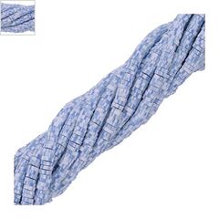 Ροδέλα Πολυμερικού Πηλού (~4mm) (~324τμχ/κορδόνι) - Άσπρο/ Μπλε ΚΩΔ:70040101.066-NG