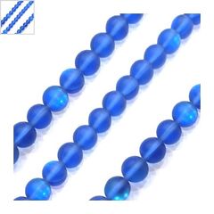 Σπεκτρολίτης Οπάλιο Χάντρα Στρογγυλή 10mm (~39τμχ/κορδόνι) - Μπλε Ιριδίζον ΚΩΔ:72333003.002-NG