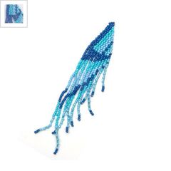 Μοτίφ από Γυάλινες Χάντρες 120mm - Μulti/Mπλε ΚΩΔ:75090138.003-NG