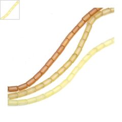 Γυάλινη Χάντρα Σωληνάκι (~4mm) (~75τμχ/40cm/κορδόνι) - Άσπρο ΚΩΔ:75040383.001-NG