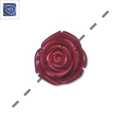 Πολυεστερικό Στοιχείο Λουλούδι Τριαντάφυλλο Περαστό 35mm - Μπλε Ανοιχτό ΚΩΔ:71010403.005-NG