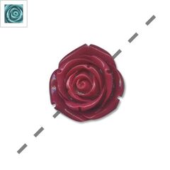 Πολυεστερικό Στοιχείο Λουλούδι Τριαντάφυλλο Περαστό 35mm - Πράσινο ΚΩΔ:71010403.010-NG