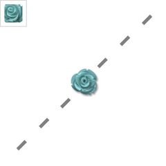 Πολυεστερικό Στοιχείο Λουλούδι Τριαντάφυλλο Περαστό 12mm - Πράσινο ΚΩΔ:71010416.010-NG
