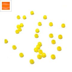 Ακρυλική Χάντρα Μπίλια Στρογγυλή 4mm - Πορτοκαλί ΚΩΔ:71020912.003-NG