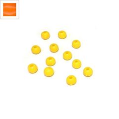 Ακρυλική Χάντρα Μπίλια Στρογγυλή 6mm - Πορτοκαλί ΚΩΔ:71020913.003-NG