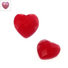 Καμπουσόν Ρυτίνης Καρδιά 12mm - Ροζ ΚΩΔ:71010504.007-NG