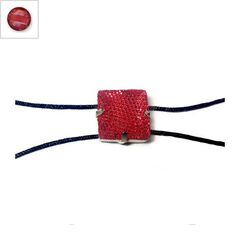 Ακρυλικό Καστόνι με Δίχτυ Τετράγωνο 10mm - Ρόδιο / Κόκκινο ΚΩΔ:78710047.405-NG