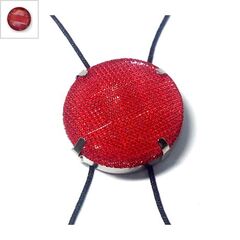 Ακρυλικό Καστόνι με Δίχτυ Στρογγυλό 20mm - Ρόδιο / Κόκκινο ΚΩΔ:78710050.405-NG
