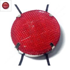 Ακρυλικό Καστόνι με Δίχτυ Στρογγυλό 30mm - Ρόδιο / Κόκκινο ΚΩΔ:78710052.405-NG
