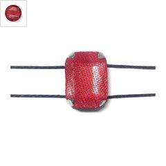 Ακρυλικό Καστόνι με Δίχτυ Παράλληλο 10x14mm - Ρόδιο / Κόκκινο ΚΩΔ:78710058.405-NG