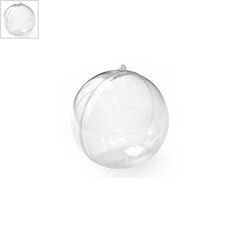 Πολυεστερική Μπάλα Διακοσμητική Ανοιγόμενη 40mm (2τμχ/Σετ) - Διαφανές ΚΩΔ:71110015.001-NG