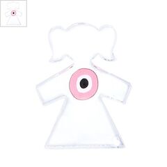 Πλέξι Ακρυλικό Επιτραπέζιο Κορίτσι Μάτι 60x45mm - Διαφανές/Ροζ/Άσπρο/Μαύρο ΚΩΔ:71460680.001-NG