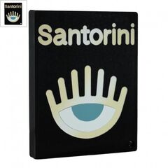 Πλέξι Ακρυλικό Επιτραπέζιο "Santorini" Μάτι 100x80mm - Μαύρο/ Multi ΚΩΔ:71460898.002-NG