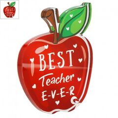 Πλέξι Ακρυλικό Επιτραπέζιο Μήλο Καλύτερος Δάσκαλος 83x106mm - Διαφανές/ Κόκκινο/ Πράσινο ΚΩΔ:71460963.001-NG