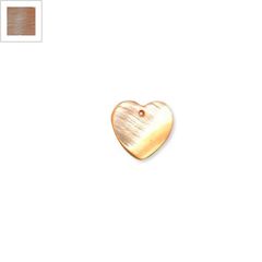 Κοχύλι Μοτίφ Καρδιά 12mm - Καφέ ΚΩΔ:74020016.002-NG
