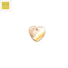 Κοχύλι Μοτίφ Καρδιά 12mm - Κίτρινο ΚΩΔ:74020016.007-NG