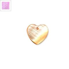 Κοχύλι Μοτίφ Καρδιά 16mm - Ροζ ΚΩΔ:74020017.005-NG