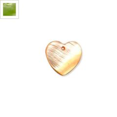Κοχύλι Μοτίφ Καρδιά 16mm - Πράσινο ΚΩΔ:74020017.008-NG