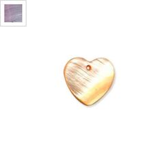 Κοχύλι Μοτίφ Καρδιά 16mm - Μωβ ΚΩΔ:74020017.009-NG