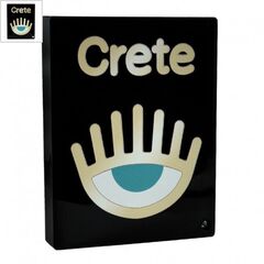Πλέξι Ακρυλικό Επιτραπέζιο "Crete" Μάτι 100x80mm - Μαύρο/ Multi ΚΩΔ:71460898.004-NG