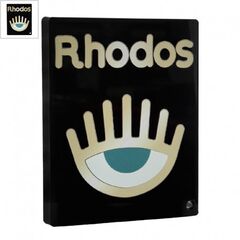 Πλέξι Ακρυλικό Επιτραπέζιο "Rhodos" Μάτι 100x80mm - Μαύρο/ Multi ΚΩΔ:71460898.005-NG