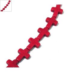 Χαολίτης Σταυρός Περαστός Κάθετα 12x16mm (~26τμχ) - Φούξια ΚΩΔ:72239011.040-NG