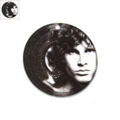 Πλέξι Ακρυλικό Μοτίφ Δίσκος Βινυλίου Jim Morrison 45mm - Μαύρο/Άσπρο/Μπλε ΚΩΔ:71460276.018-NG