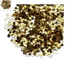 Παγιέτα Αστέρι Γούρι 3mm (~50γραμμάρια/πακέτο) - Χρυσό Ανοιχτό ΚΩΔ:81030020.003-NG