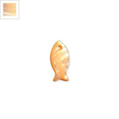 Κοχύλι Μοτίφ Ψάρι 10x23mm - Πορτοκαλί ΚΩΔ:74020012.006-NG