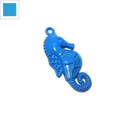 Μεταλλικό Ζάμακ Χυτό Χρωματιστό Μοτίφ Ιππόκαμπος 35.5x16mm - Μπλε Ανοιχτό ΚΩΔ:78170093.001-NG