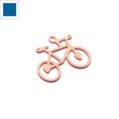 Μεταλλικό Ζάμακ Χυτό Χρωματιστό Μοτίφ Ποδήλατο 24x39mm - Μπλε ΚΩΔ:78170112.001-NG