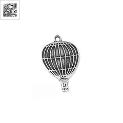 Μεταλλικό Ζάμακ Χυτό Μοτίφ Αερόστατο 21x16mm - 999° Επάργυρο Αντικέ ΚΩΔ:78412811.027-NG