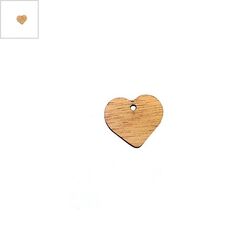 Ξύλινο Μοτίφ Καρδιά 21x19mm - Φυσικό Καφέ ΚΩΔ:76040679.101-NG