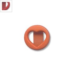 Ακρυλικό Στοιχείο Καρδιά Περαστή 18mm (Ø15x4mm) - Κόκκινο ΚΩΔ:71020850.003-NG